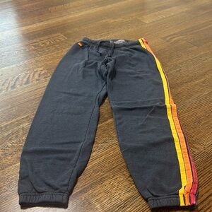 Charcoal five stripe aviator nation sweatpants, XS